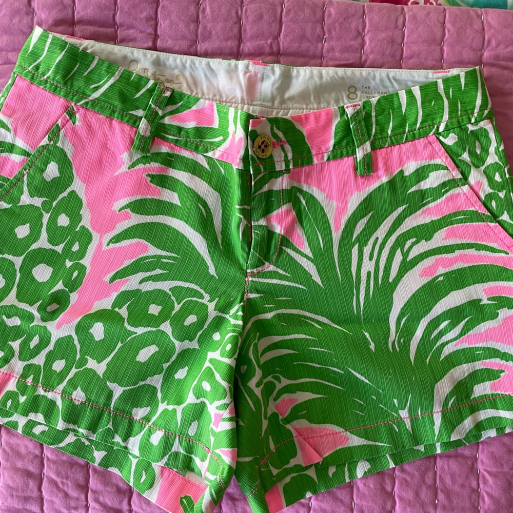 Lilly Pulitzer Flamenco Pink Pout Callahan Shorts 8